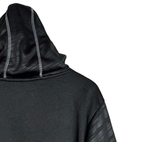 Star Wars Black Gray Stripes Long Sleeve Drawstring Hoodie Kangaroo Pocket Large - Picture 11 of 16